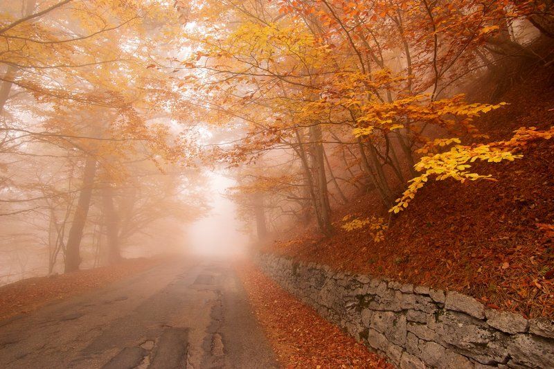 крым, море, горы, свет, закат, рассвет, природа, осень ***photo preview