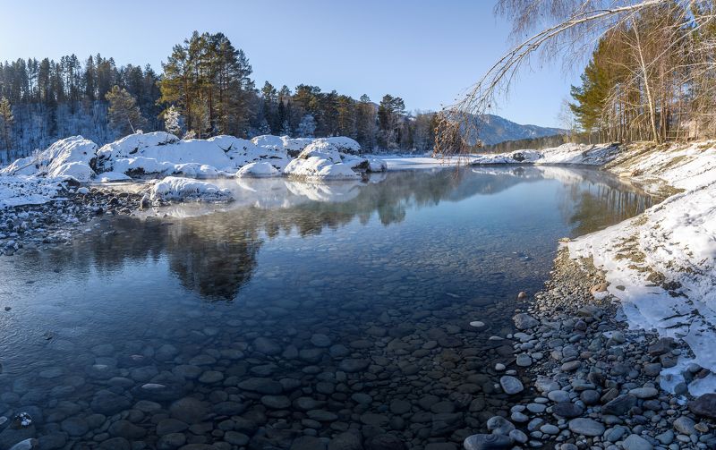 Голубые озера, Чемальский район, Горный Алтай.photo preview