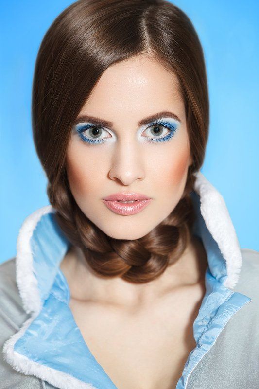 portrait, girl, beauty, new year, make-up, Snegurochkaphoto preview