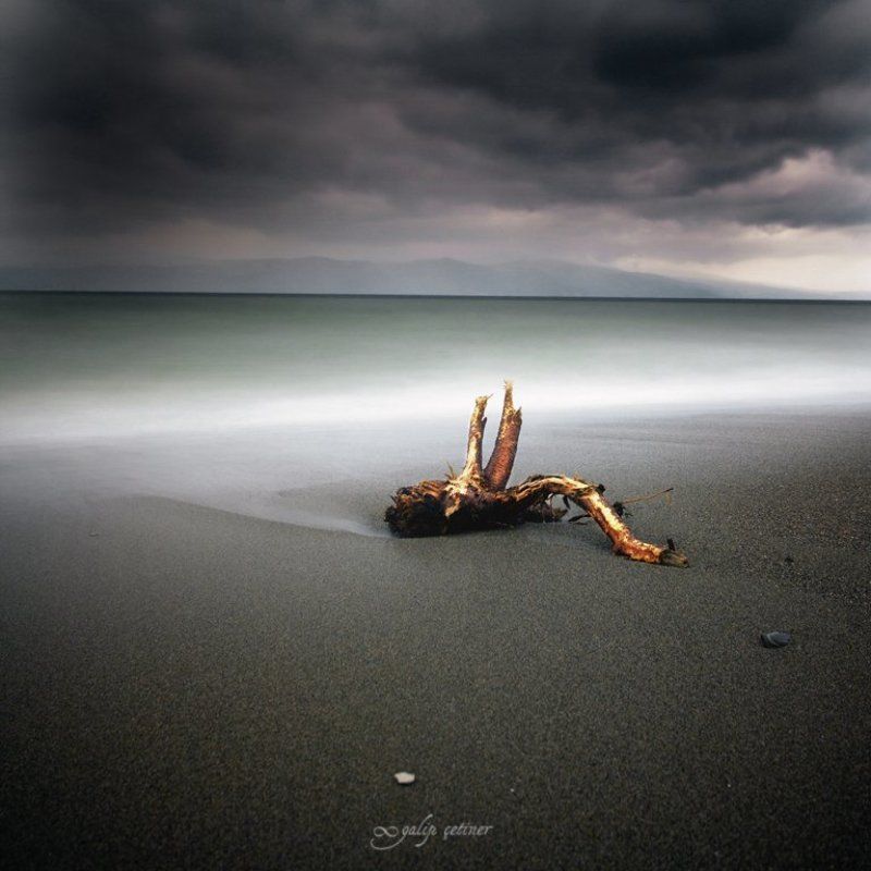 sea, long exposure, cloud, alone, lonely, square Alonephoto preview