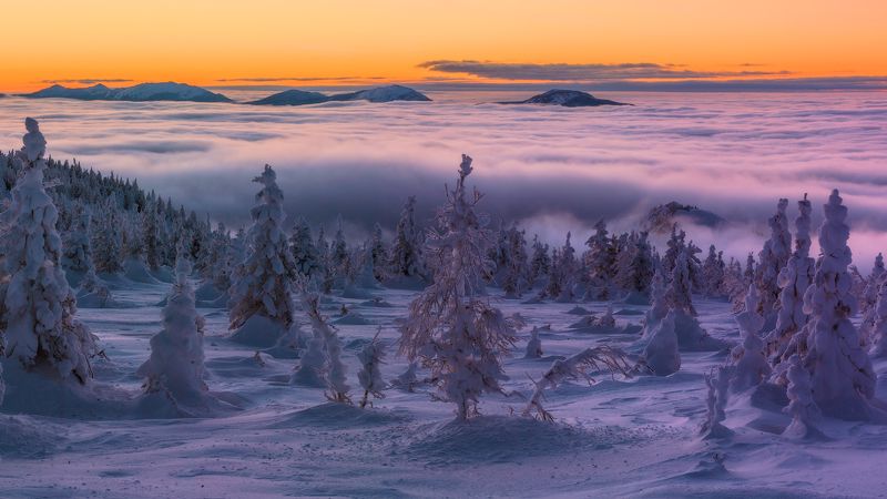 южный урал, зюраткуль, низкие облака Переменная облачностьphoto preview