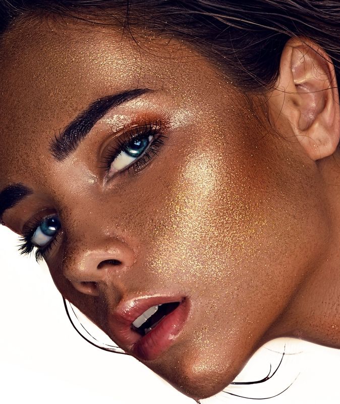 beauty , макияж , глаза , золото , портрет девушки , ретушь  GOLDphoto preview
