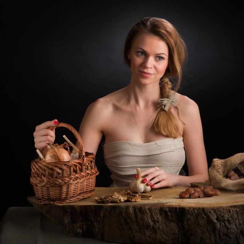 девушка, рустик, стиль, мода, красота, темница, чулан Девица в темницеphoto preview