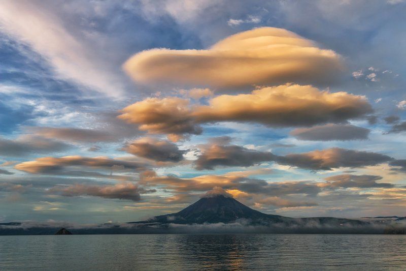 камчатка, курильское озеро Вечер на Курильском.photo preview