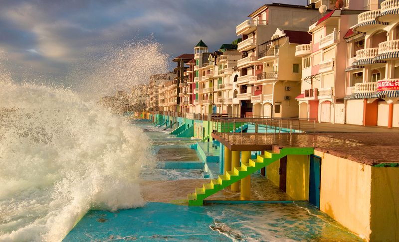 крым, море, горы, свет, закат, рассвет, природа, осень Противостояниеphoto preview