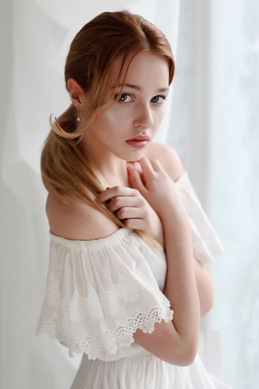 девушка, портрет, красота, нежность, блондинка Дарьяphoto preview