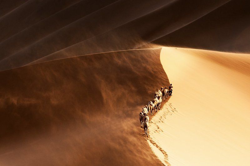 badain jaran , china sand stormphoto preview