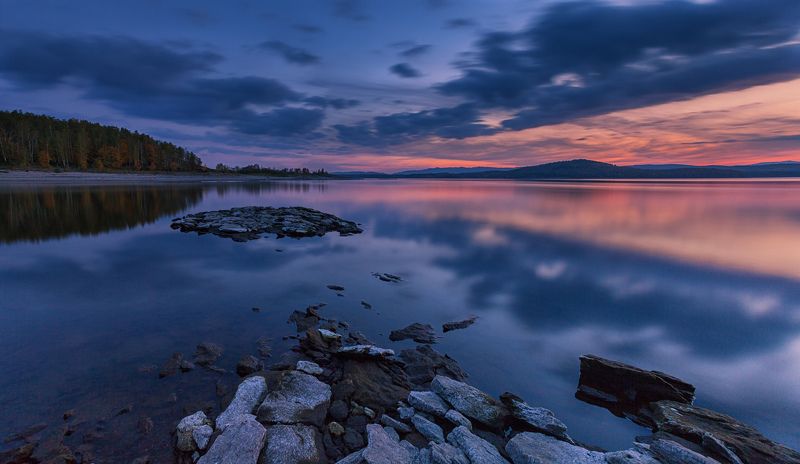 озеро, осень, закат ***photo preview