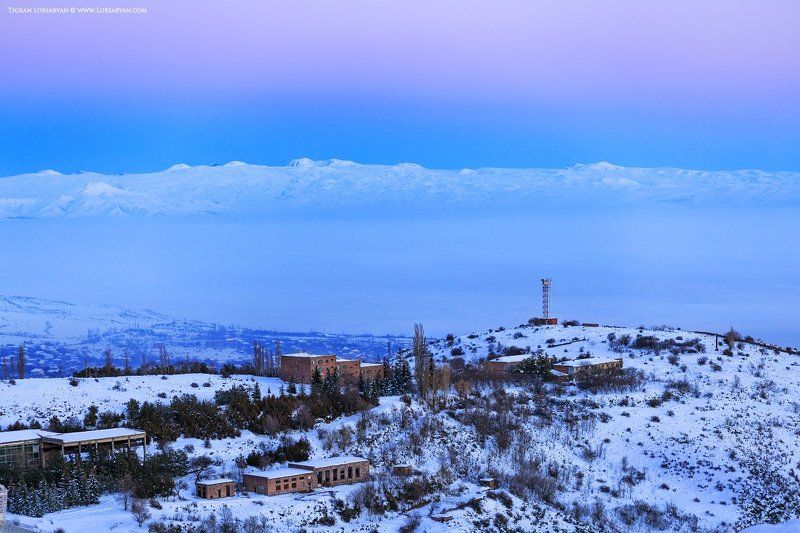 Geghama Mountain Range and the colorful Winterphoto preview