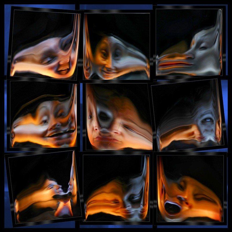 светографика, отражения, искажения, портрет, история, сюжет Моллюски... (Светографика - Отражения. Преломления. Искажения) фото превью