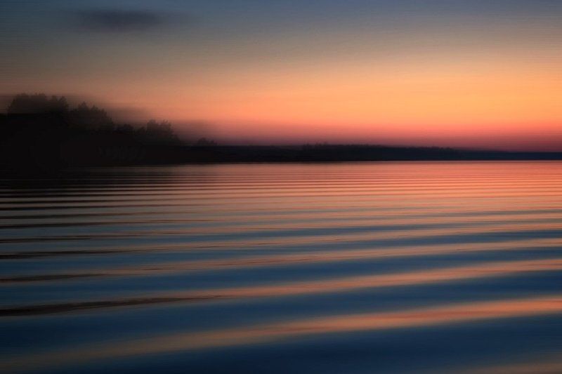 россия, ладожское озеро, волна, вода, озеро, закат, ночь, отражение, горизонт, берег, dyadyavasya Волновая теорияphoto preview
