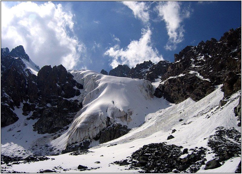 тянь-шань, ледник, перевал, лавина Классика...photo preview