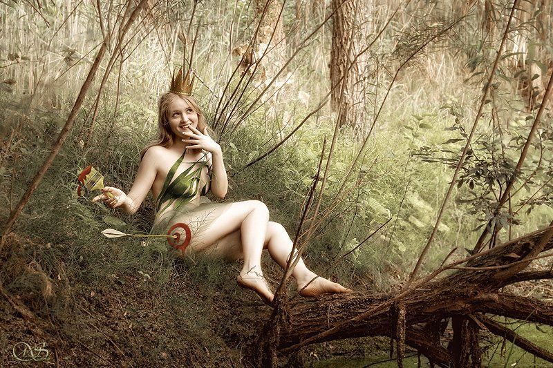 лягушка-царевна, стрела, корона, болото, судова наталья Прынц по экспресс-методуphoto preview