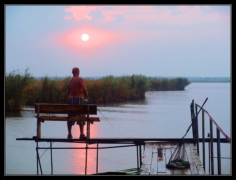азовское море, сладкий лиман, краснодарский край, осень, вечер, рыбалка Вечер. Сладкий лиманphoto preview