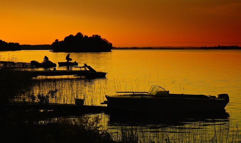 пейзаж, природа, карелия, закат Онежские закатыphoto preview