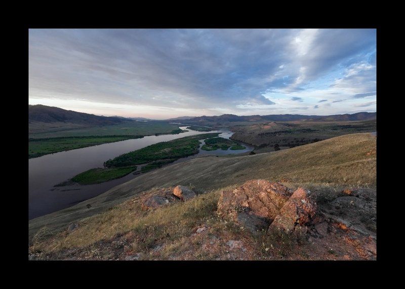 селенга, река, горы ***photo preview