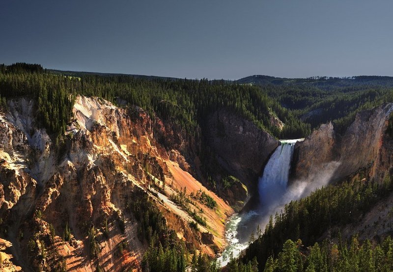 закат, горы, каньоны, водопады Закат в каньонеphoto preview