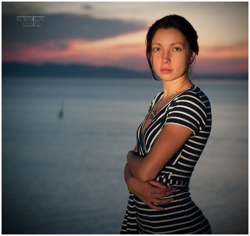 катя, море, закат, девушка, дмитрий, корнилов, северные, земли photo preview