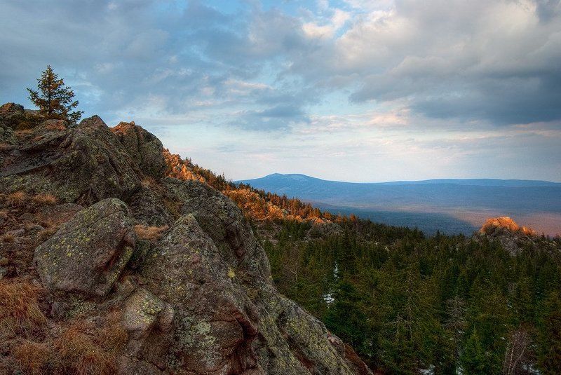 таганай, вечер Предзакатный Таганайphoto preview