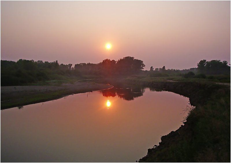 река,вечер,закат,чепца,удмуртия Про тихий вечер на реке Чепцаphoto preview