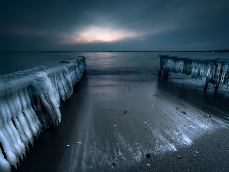 winter, nature, ice, sea, seascape, landscape, wave, water Frozenphoto preview