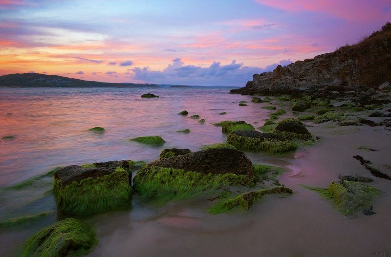 bulgaria, dunes, arkutino, black sea, sunset, болгария, черное море, аркутино, дюны, закат, море, осень, скалы, камни, краски, облака, после грозы, stones краски Черноморского закатаphoto preview