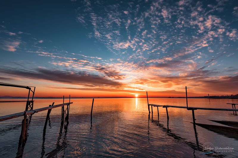 sunset, seascape, sky, sun, clouds, cloudscape, sea Magnificent sunsetphoto preview