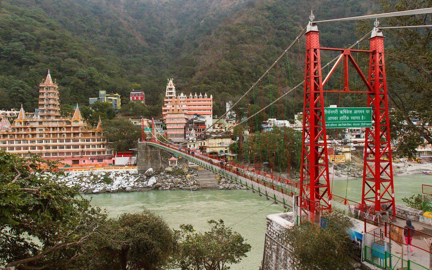 Просыпающийся Ришикеш и Ганга. Автор: Евгений Кондрашков Ришикеш, Индия, Ганга, Евгений Кондрашков