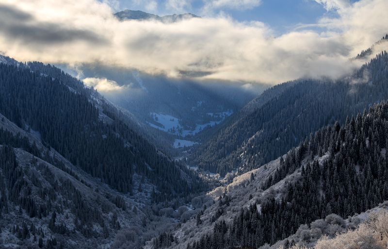 горы, Алматы, зима, Казахстан Зимняя сказкаphoto preview