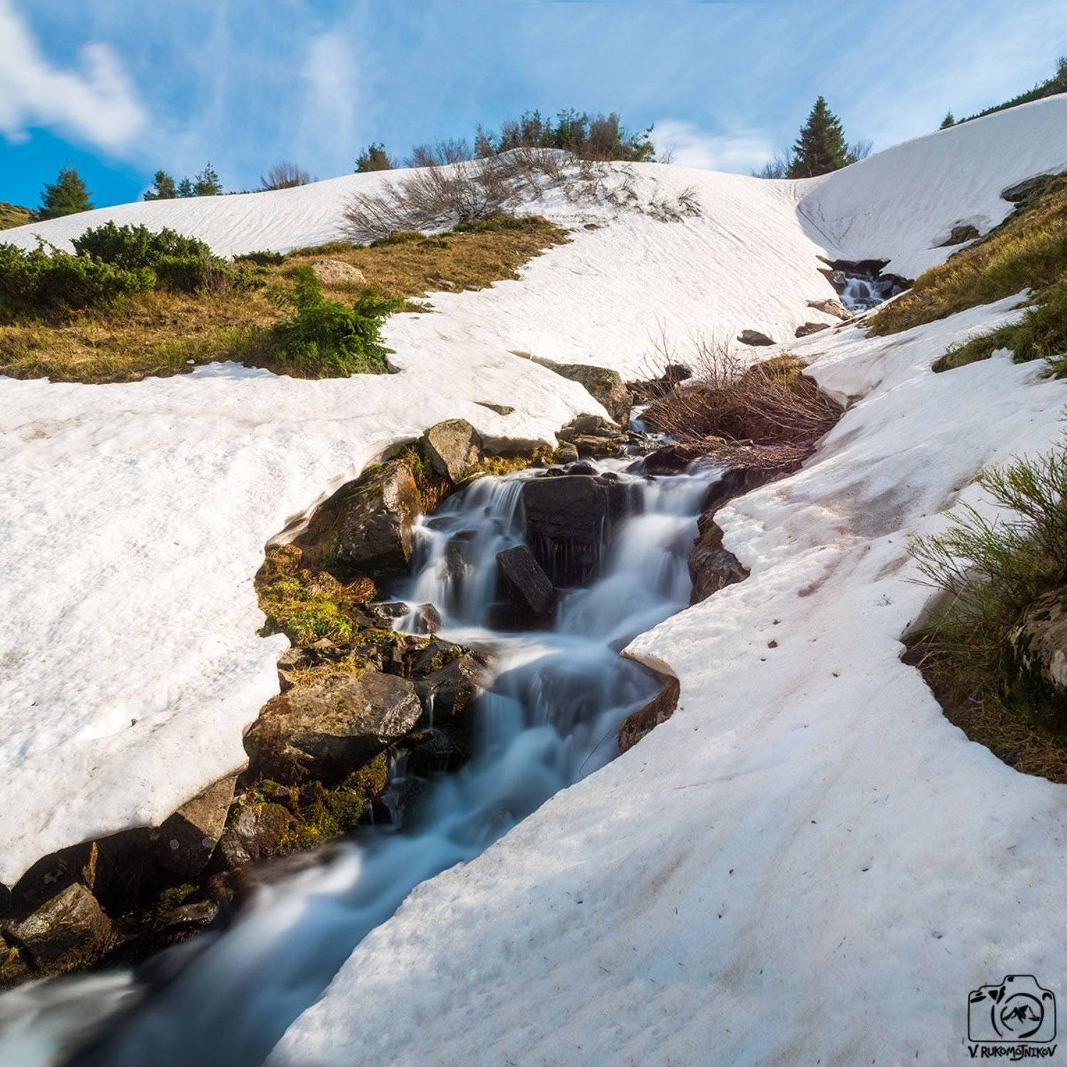 украина, карпаты, свидовец, водопады, весна, длинная выдержка, панорама, Рукомойников Валентин