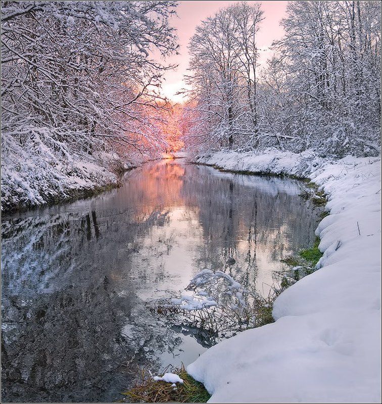 река, снег, беларусь ***photo preview