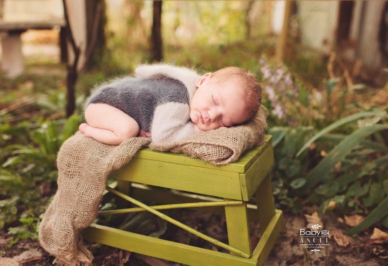 природа, outdoors, малыш, новорожденный,осень,спит Даня, 10 днейphoto preview