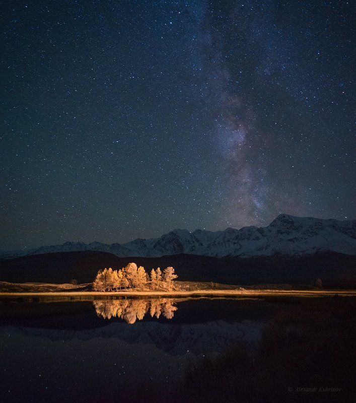алтай, ночь, джангысколь, звёзды, млечный путь Алтайская ночь... фото превью