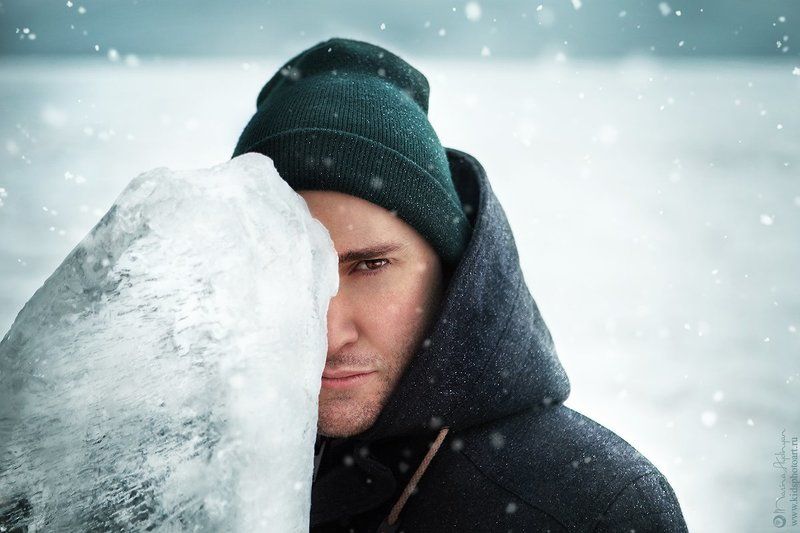 мужской_портрет, лед, зима, портрет ***photo preview