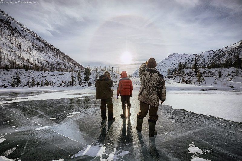 республика алтай, горный алтай, горы, мульта, озеро, зима \