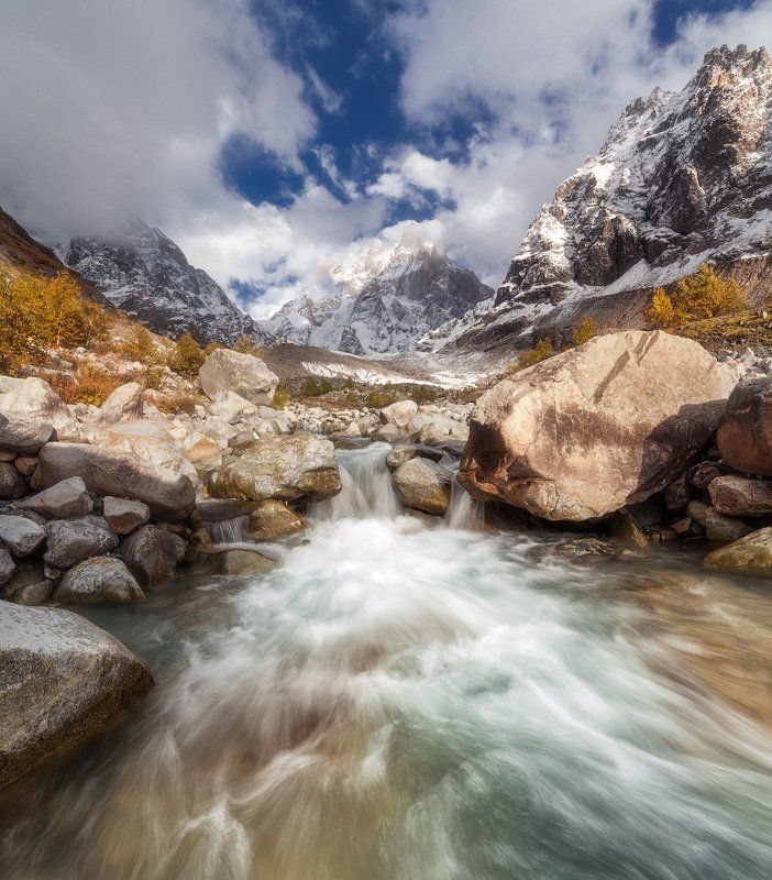 ушба, грузия, сванетия Ледник Ушбаphoto preview