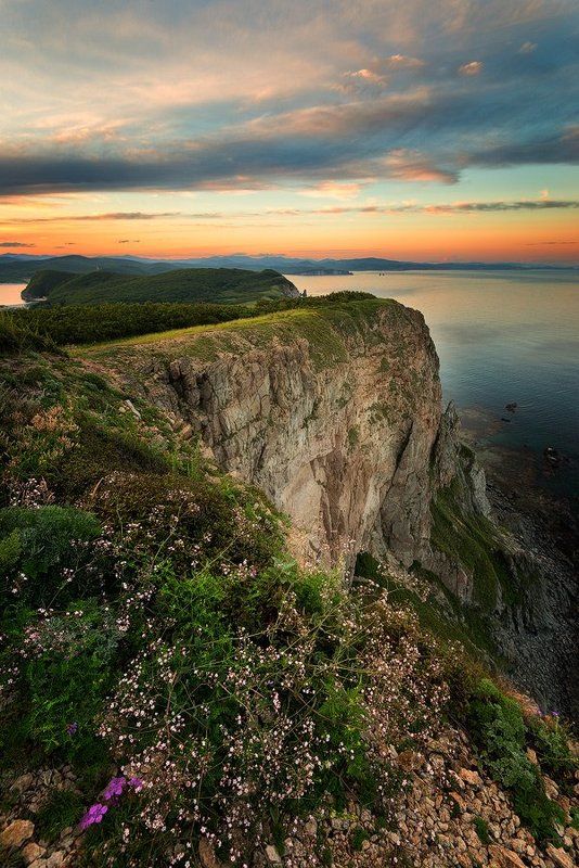 приморский край, заповедник, рассвет, море, солнце Приморский мысокphoto preview