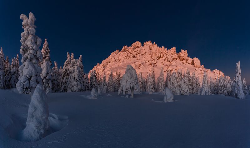 зима, урал, таганай, златоуст, рассвет, t_berg За час до рассвета фото превью