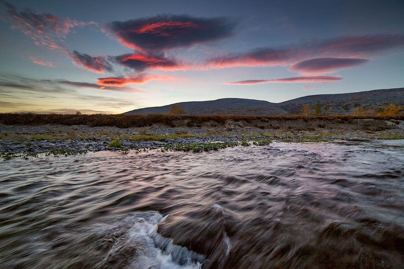 полярный урал, большая пайпудына, вечер Краски уходящего дня.photo preview