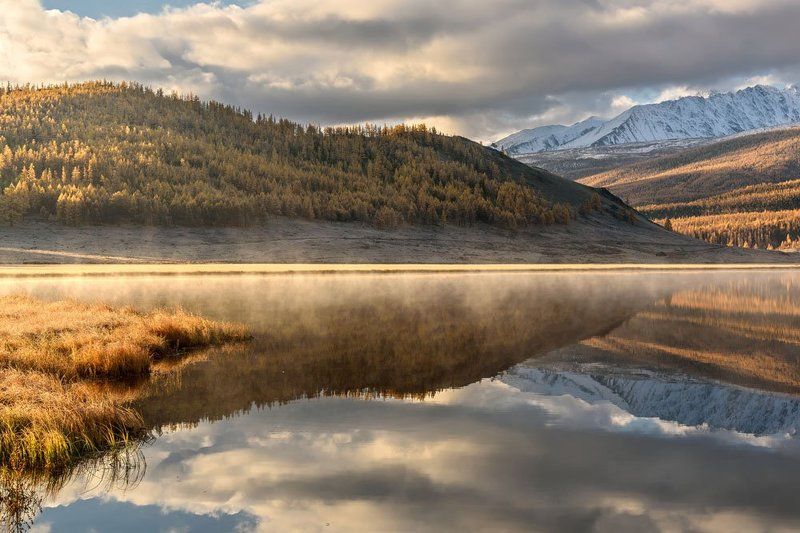 алтай, джангысколь, ештыкель, осень, рассвет Рассвет на Джангыскольphoto preview
