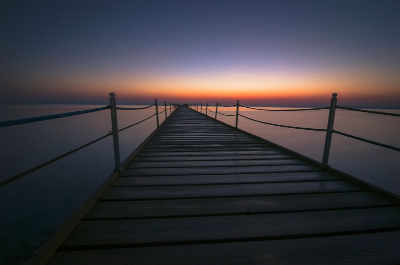 Мост в рассвет фото превью