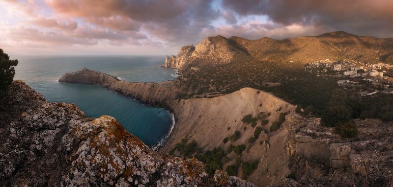 Крым, Россия, Черно море, Новый Свет, Судак, Коба-Кая, мыс Капчик, рассвет, пейзаж, природа, можжевельник Можжевеловые рощи Нового Светаphoto preview