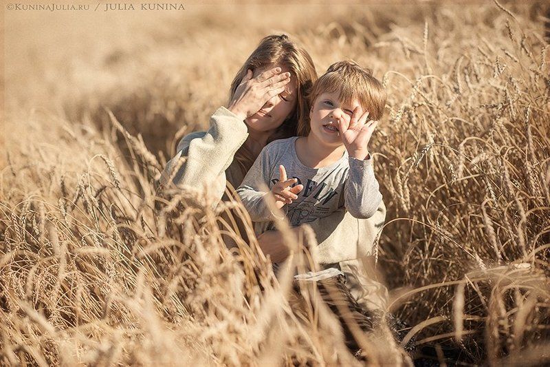 семейная фотография, фото-прогулка золотые колоскиphoto preview