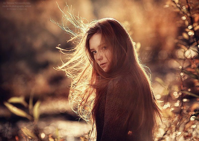 портрет, рыжая, взгляд, закат Александраphoto preview