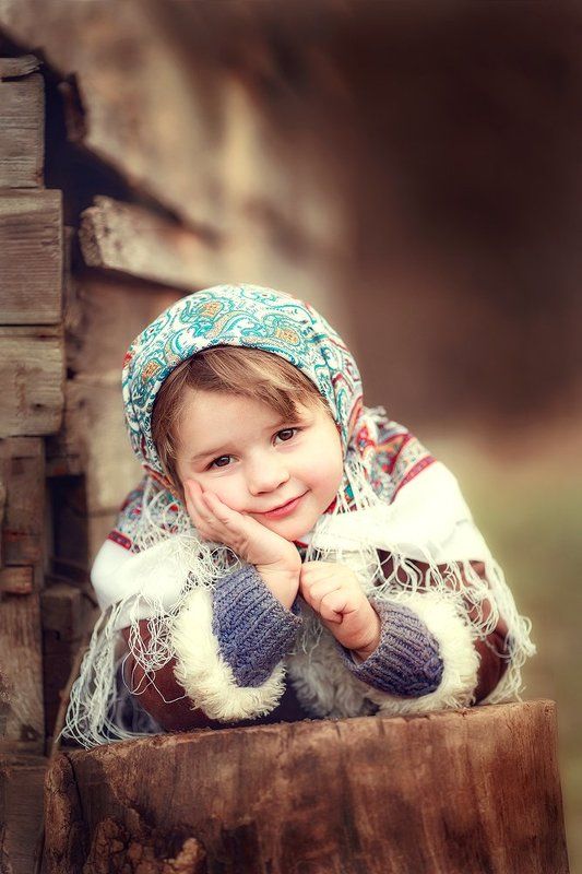 дети семья портрет девочка Агафьяphoto preview