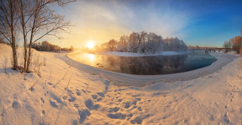 Зимний день на р.Куностьphoto preview