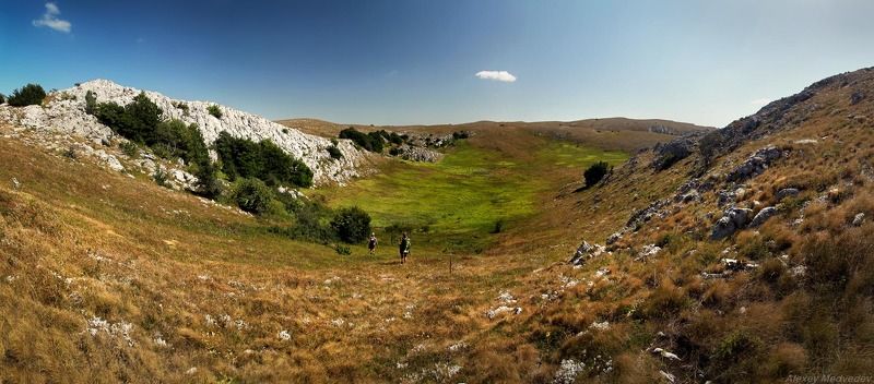 Караби, яйла, крым, плоскогорье, лето, горы, утесы, скалы Караби яйлаphoto preview