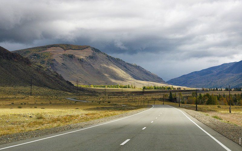 алтай, чуйский тракт, осень, дорога PRO Чуйский трактphoto preview