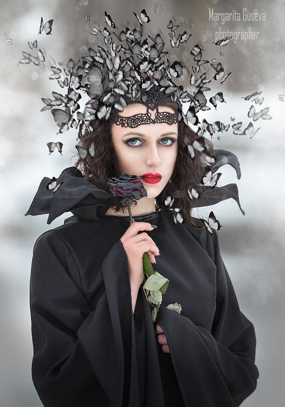 маргарита гусева, любовь, бабочки, черная роза, малифисента, love Любовь....photo preview