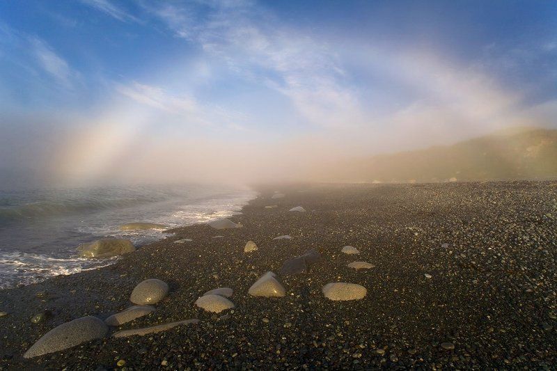 полуостров кони, охотское море, магаданская область На берегу холодного моря.photo preview